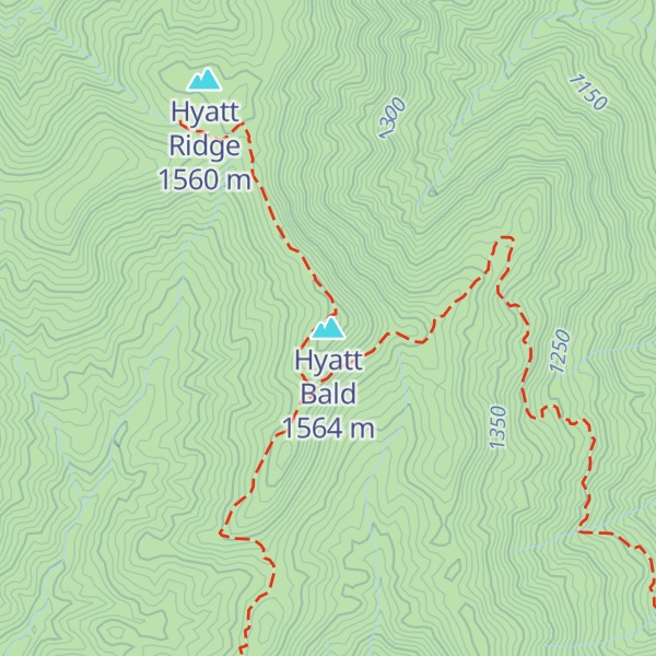 Map of Hyatt Bald