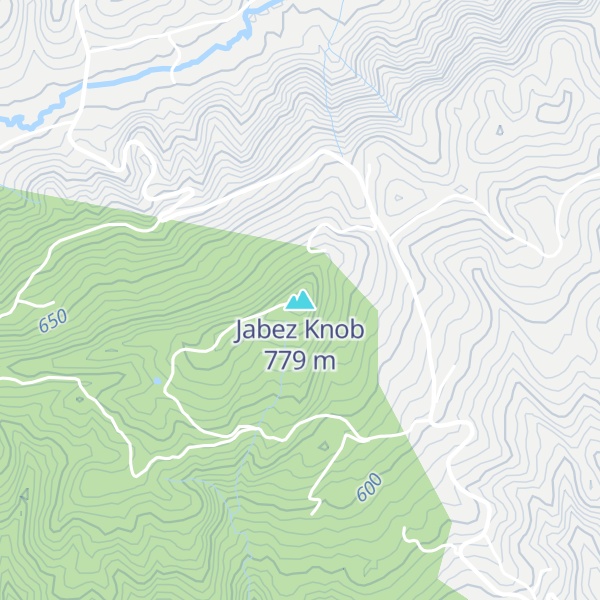 Map of Jabez Knob
