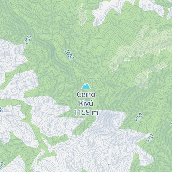 Map of Cerro Kivú