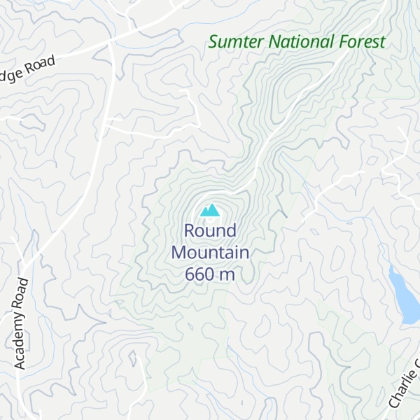 Map of Round Mountain