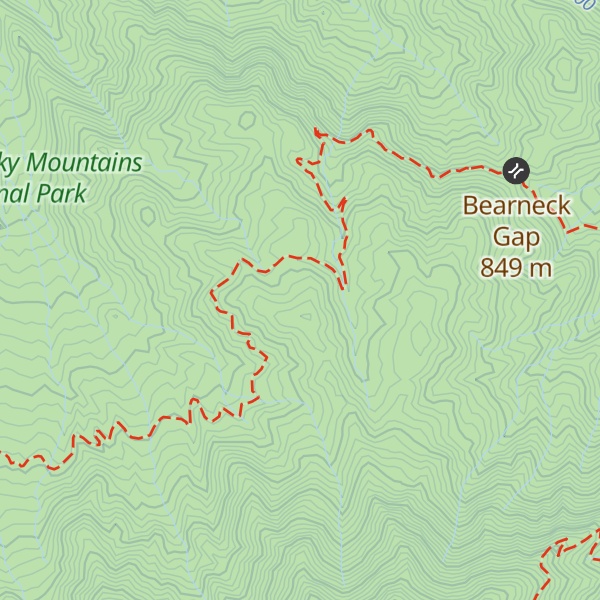 Map of Gabes Mountain