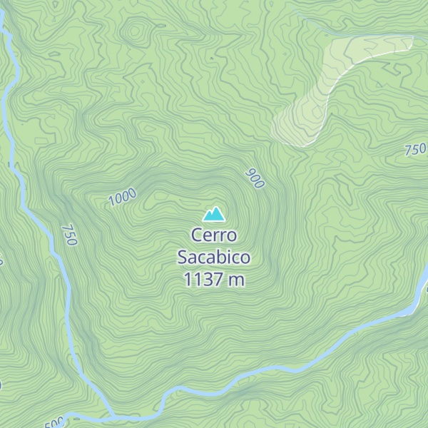 Map of Cerro Sacabico