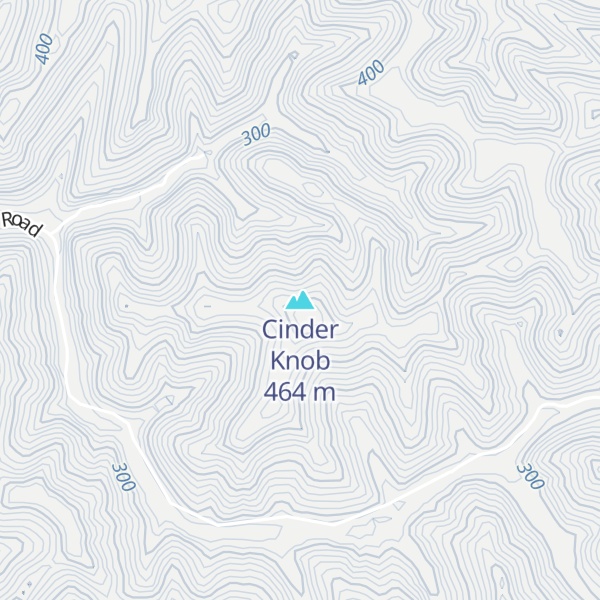 Map of Cinder Knob
