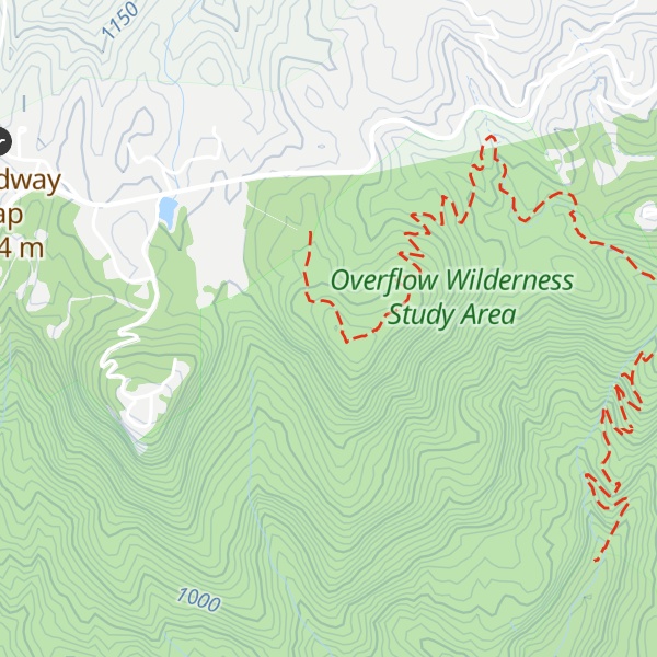 Map of Chinquapin Mountain