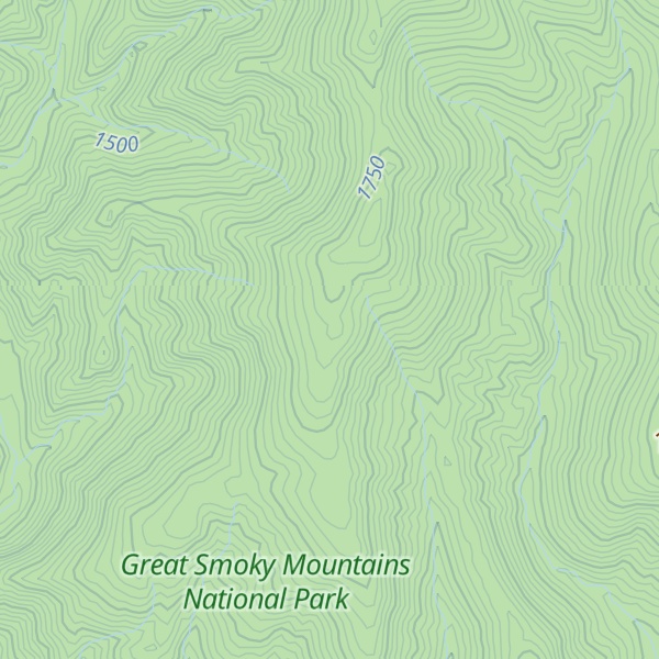 Map of Middle Fork Ridge