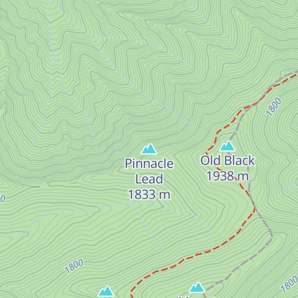 Map of Pinnacle Lead