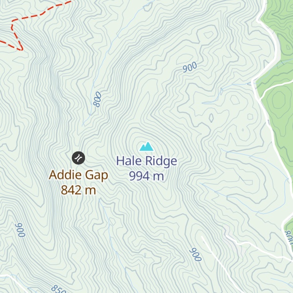 Map of Hale Ridge