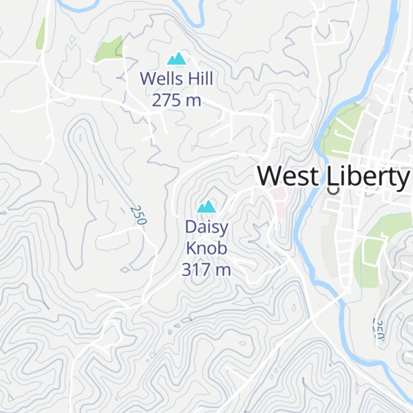 Map of Daisy Knob