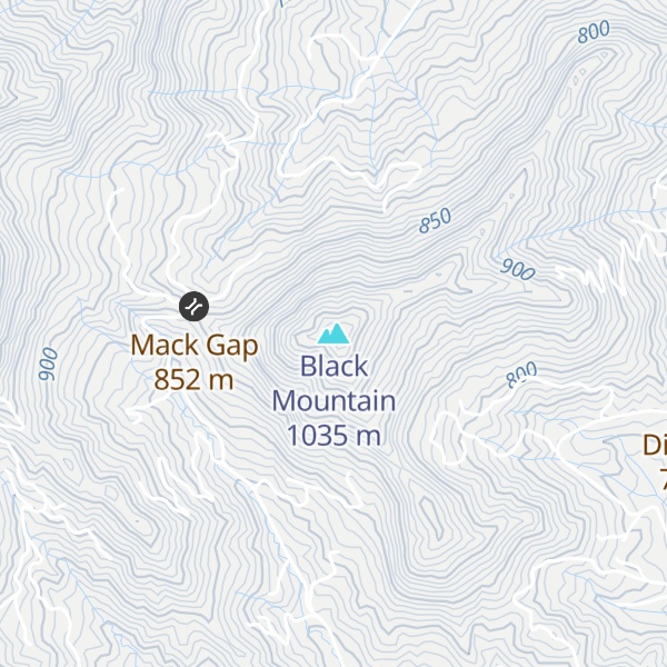 Map of Black Mountain
