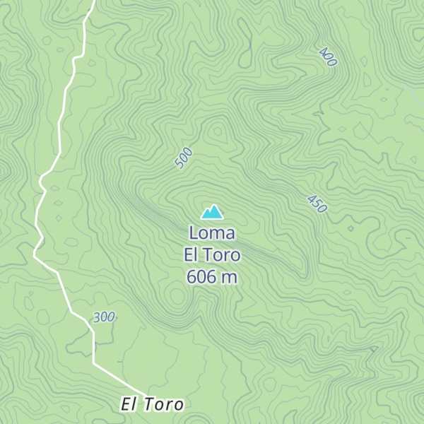 Map of Loma El Toro