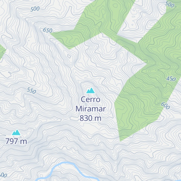 Map of Cerro Miramar