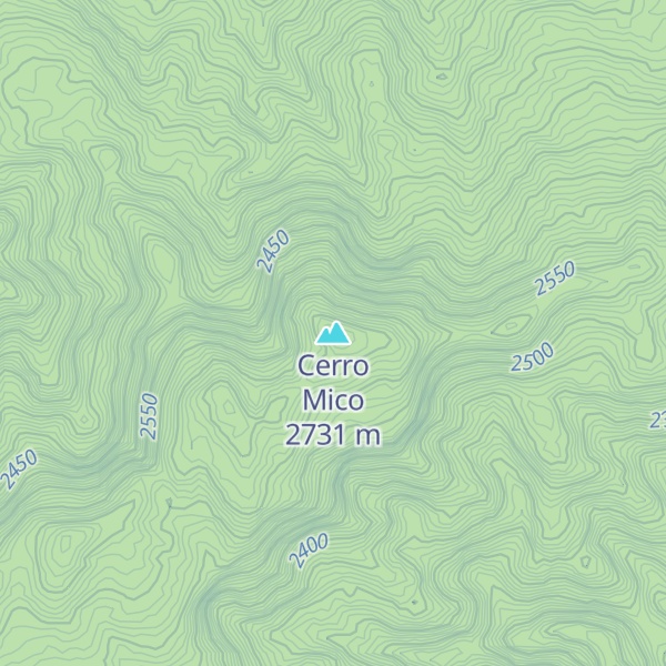 Map of Cerro Mico