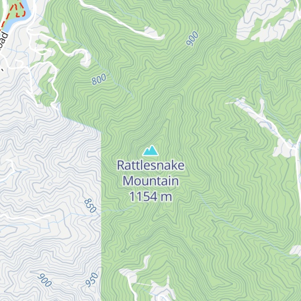 Map of Rattlesnake Mountain