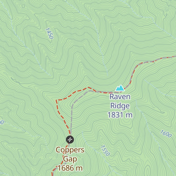 Map of Mount Sequoyah
