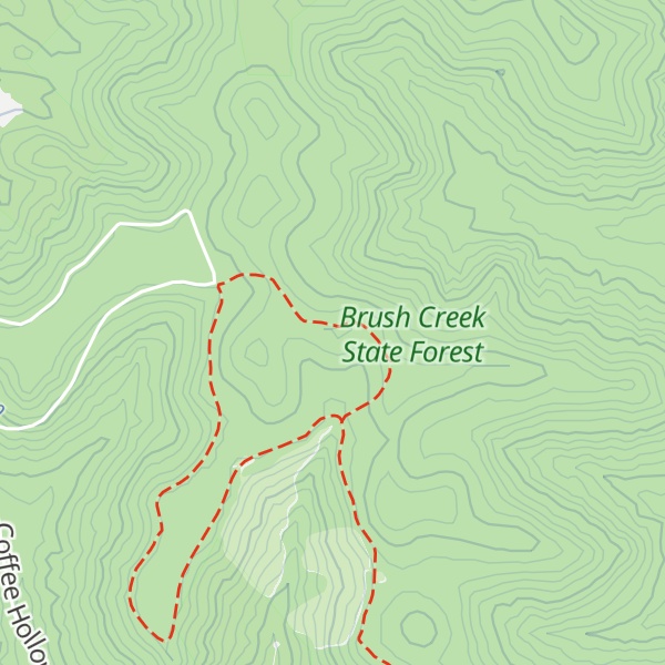 Map of Tener Mountain
