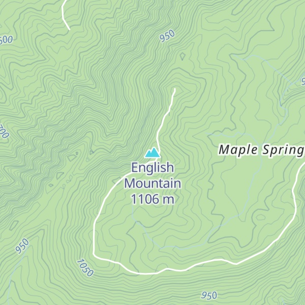Map of English Mountain