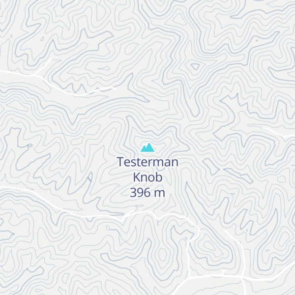 Map of Testerman Knob