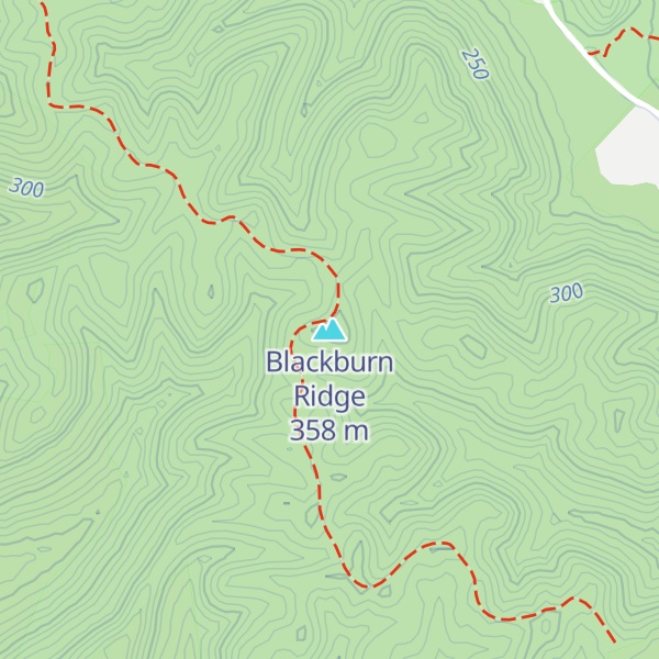 Map of Blackburn Ridge