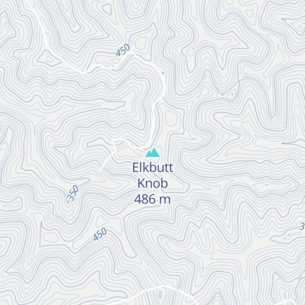 Map of Elkbutt Knob