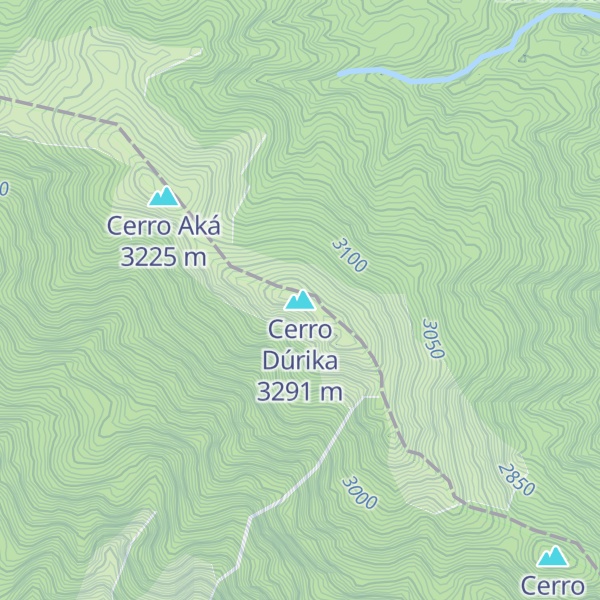 Map of Cerro Dúrika