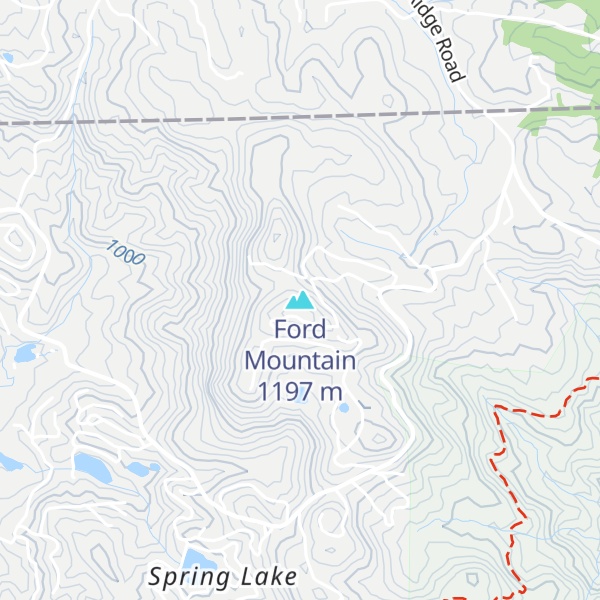 Map of Ford Mountain