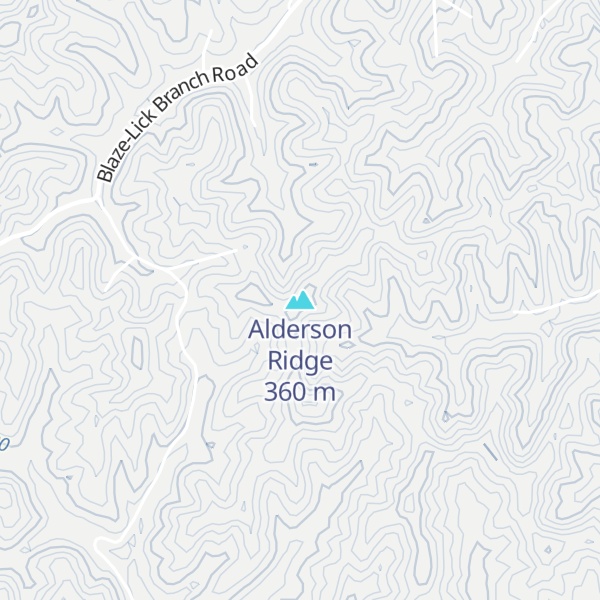 Map of Alderson Ridge