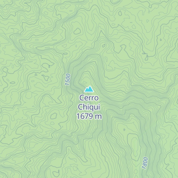 Map of Cerro Chiqui