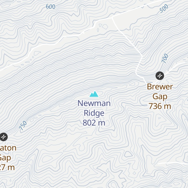 Map of Newman Ridge