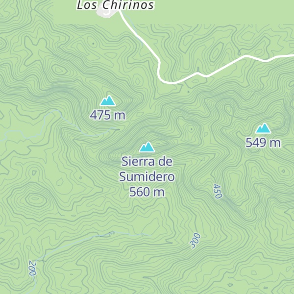 Map of Sierra de Sumidero