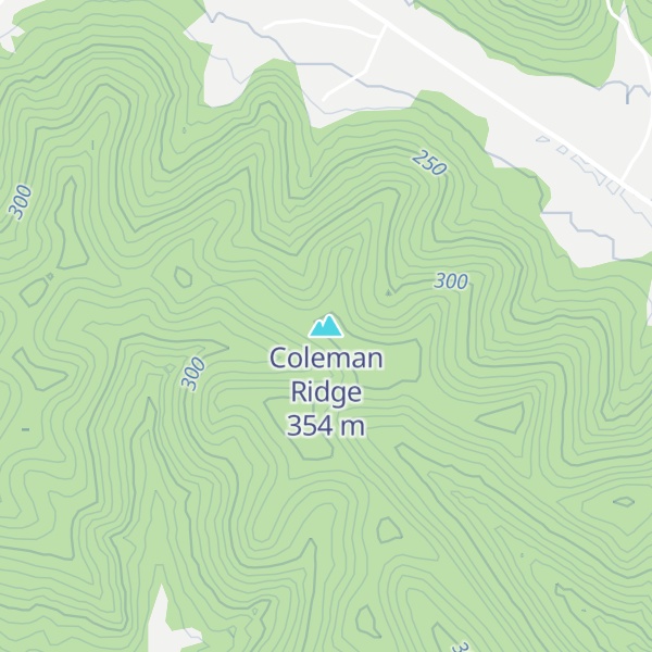 Map of Coleman Ridge