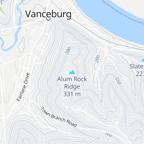 Map of Alum Rock Ridge
