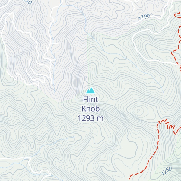 Map of Flint Knob