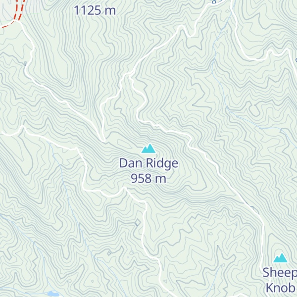 Map of Dan Ridge
