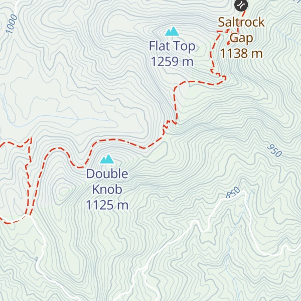 Map of Wilson Knob