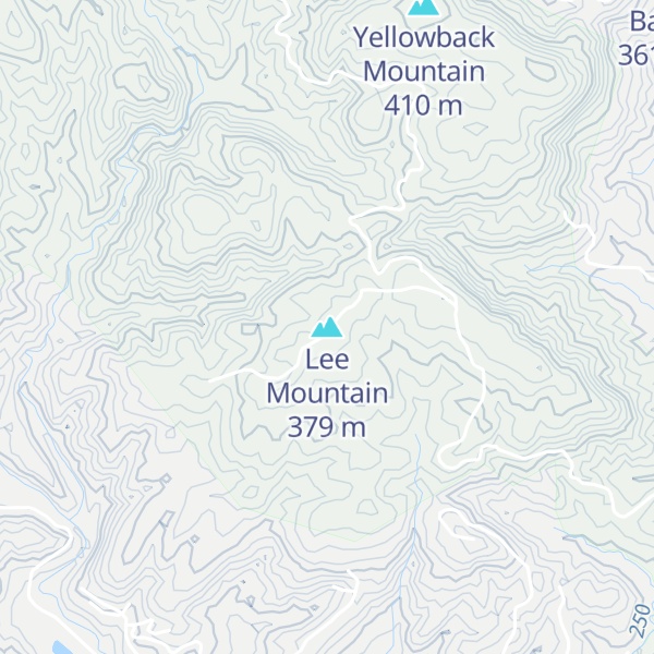 Map of Lee Mountain