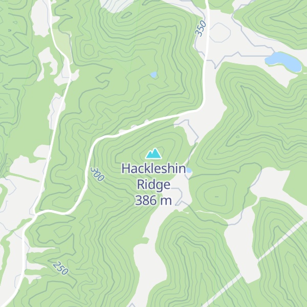 Map of Hackleshin Ridge