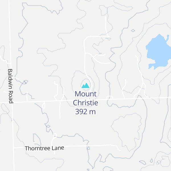 Map of Mount Christie