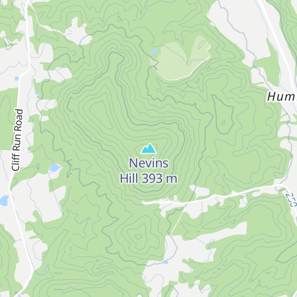Map of Nevins Hill