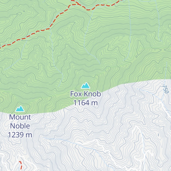 Map of Fox Knob
