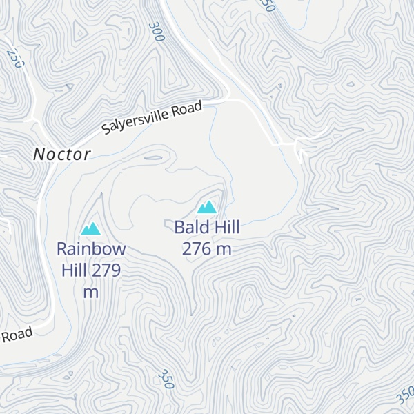 Map of Bald Hill