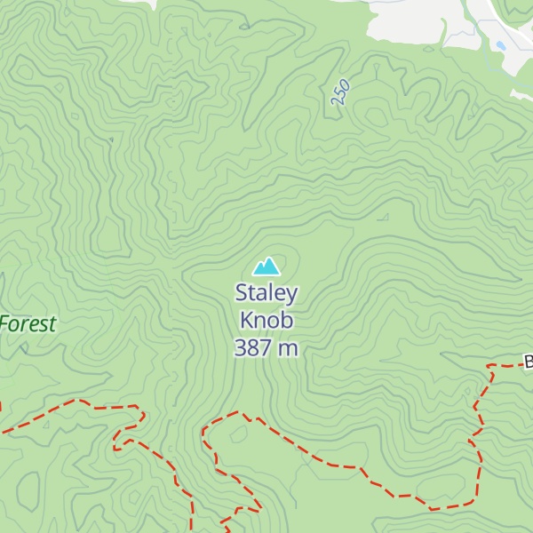 Map of Staley Knob