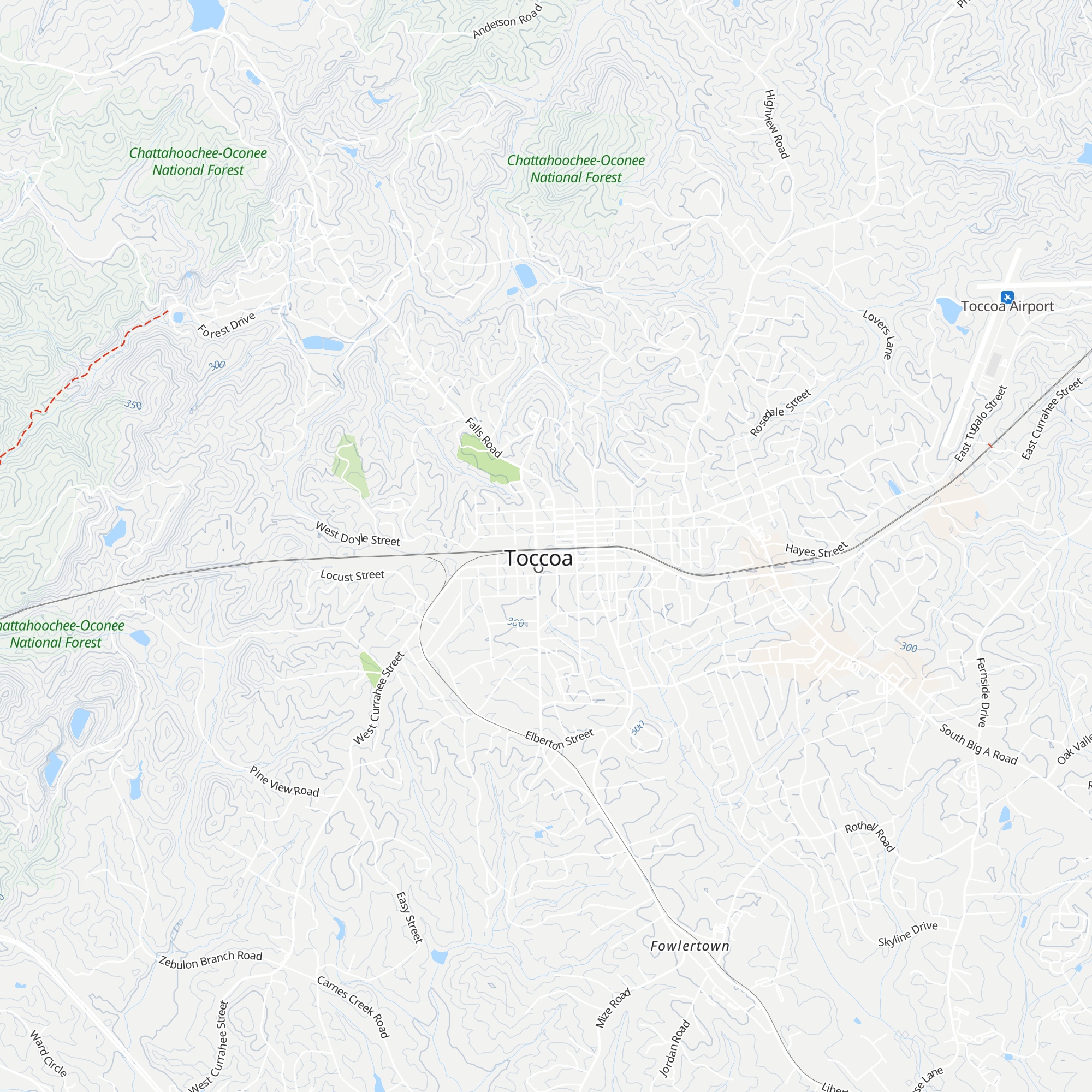 Toccoa-Stephens County Chamber of Commerce and Welcome Center map