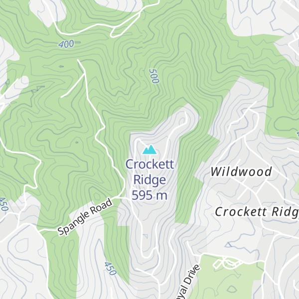 Map of Crockett Ridge