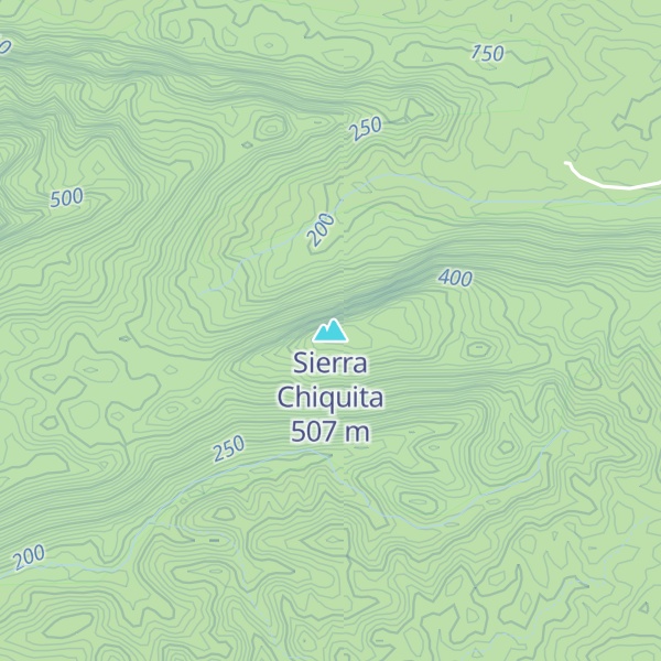 Map of Sierra Chiquita