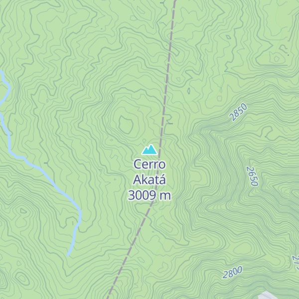 Map of Cerro Akatá