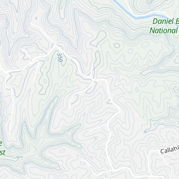 Map of Ditney Ridge