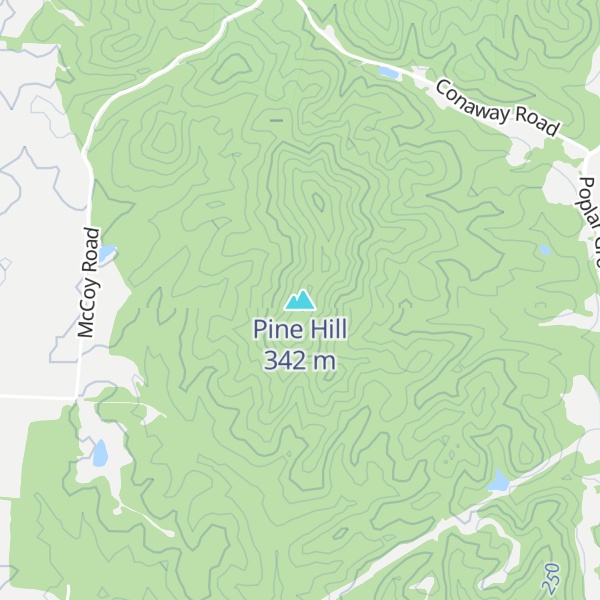 Map of Pine Hill