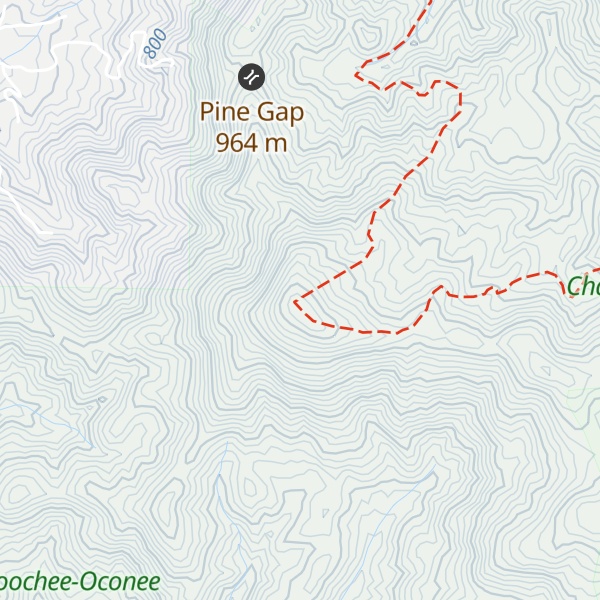 Map of Oakey Mountain