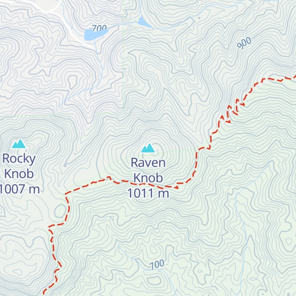 Map of Raven Knob