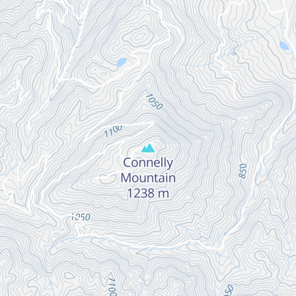 Map of Connelly Mountain